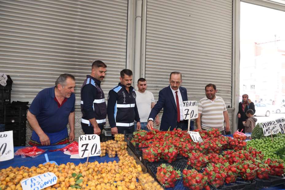 Selçuklu Belediyesi'nden Pazar Yeri Denetimi