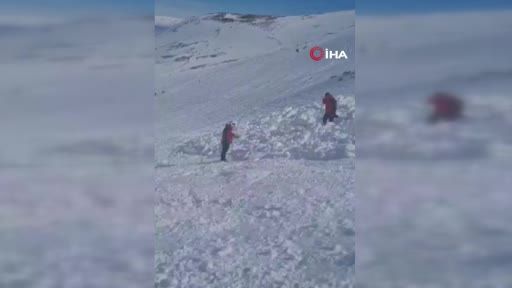 Erciyes’te çığ düştü