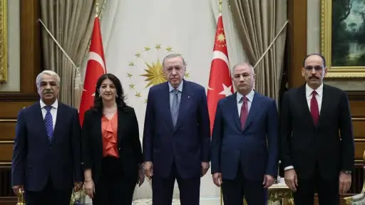Cumhurbaşkanı Erdoğan, DEM Heyetini Cumhurbaşkanlığı Külliyesi’nde kabul etti