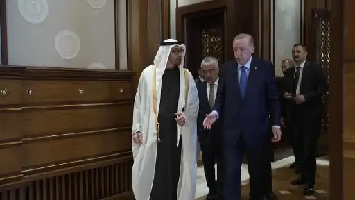 ANKARA) Cumhurbaşkanı Erdoğan, BAE Devlet Başkanı Al Nahyan ile görüştü