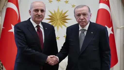 Cumhurbaşkanı Erdoğan, TBMM Başkanı Numan Kurtulmuş’u kabul etti