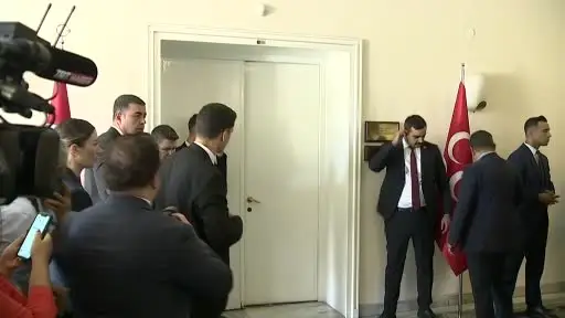 MHP Genel Başkanı Bahçeli MİT Başkanı Kalın görüşmesi sona erdi