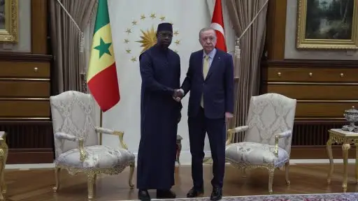 Cumhurbaşkanı Erdoğan, Senegal Başbakanı Ousmane Sonko ile görüştü