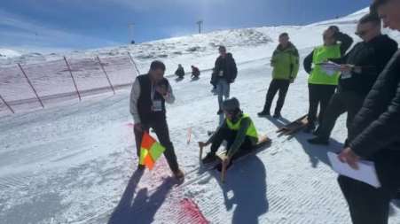 Geleneksel Kızak Türkiye Şampiyonası, Erciyes Kayak Merkezi’nde yapıldı
