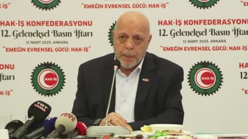 HAK-İŞ Genel Başkanı Arslan: "Asgari Ücret Tespit Komisyonunda kimin olduğundan ziyade komisyonunun yapısına itirazımız var"