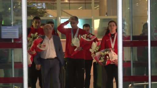 Avrupa şampiyonu milli atıcılar Ankara’ya döndü