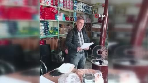 Kayseri’de hayırsever mahallenin bakkal borcunu ödedi