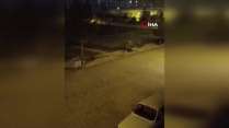 Konya’da dolu yağışı, yol ve açık alanlar beyaza büründü