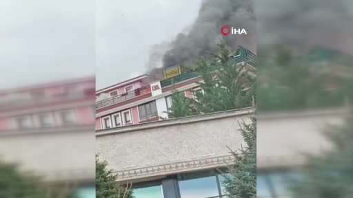Ankara’da 5 katlı binada yangın çıktı