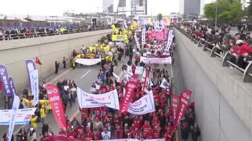 Ankara’da 1 Mayıs yürüyüşü gerçekleşti
