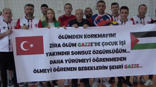 Sağlıkçılardan ’Filistin’ hassasiyeti