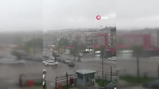 Ankara’da sağanak ve dolu etkili oldu