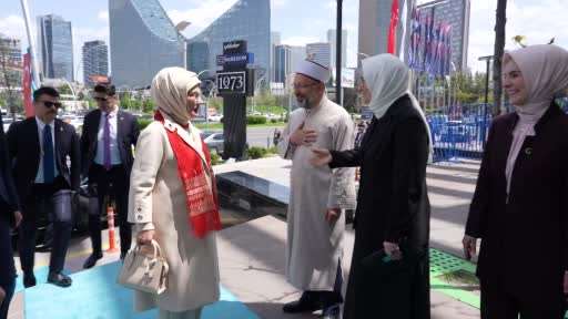 Emine Erdoğan "Uluslararası İslam Sanatları Fuarı"nda konuştu