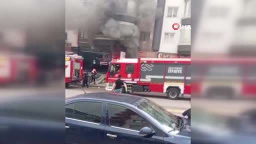 Ankara’da televizyon tamirhanesinde yangın çıktı