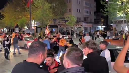 Kırşehir’de Galatasaray’ın şampiyonluk sevinci