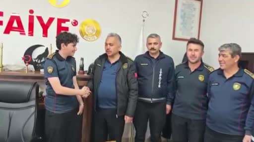 19 Mayıs’ta bir günlüğüne itfaiye müdürü oldu