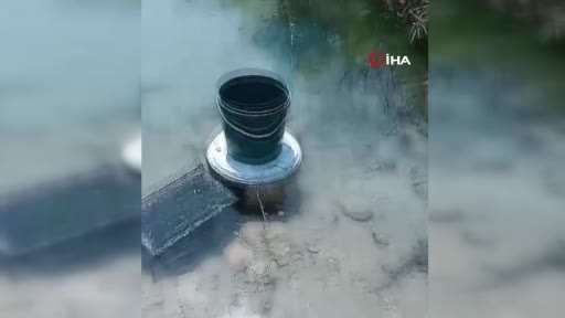 (ÖZEL) Tarihi hamam kalıntıları arasındaki süs balıklarını kaçak avlayanlara suç üstü