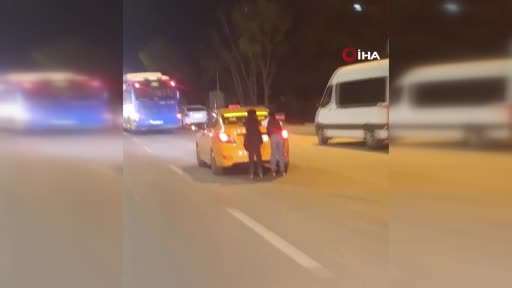 Başkent sokaklarında tehlikeli yolculuk kamerada