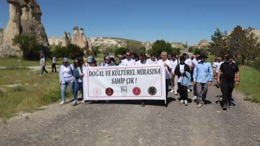 Doğal ve kültürel mirasına sahip’ sloganıyla 5 kilometre yürüdüler