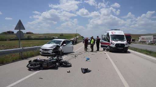 Kırıkkale’de otomobil ile motosiklet çarpıştı: 1 ağır yaralı