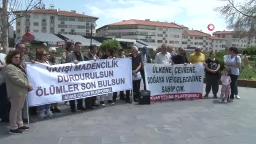 Sivas’ta bir kişinin öldüğü maden kazası protesto edildi