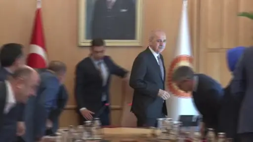 TBMM Başkanı Kurtulmuş Memur-Sen Başkanı Ali Yalçın ve beraberindeki heyeti kabul etti