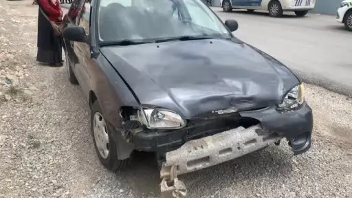 Karaman’da otomobille çarpışan motosikletin sürücüsü yaralandı