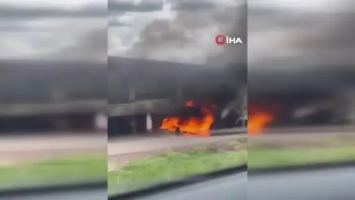Ankara’da pazar yerinde yangın