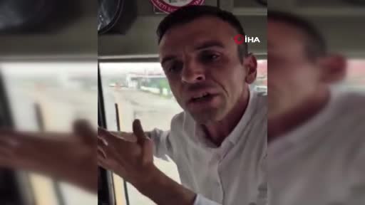 EGO şoförü ile vatandaş arasında gerginlik