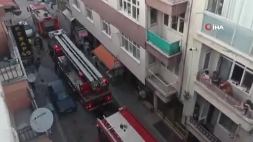 Polatlı’da bina yangını: Mahsur kalanlar kurtarıldı