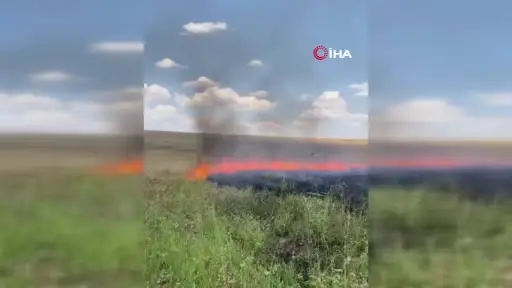 Ankara’da anız yangını