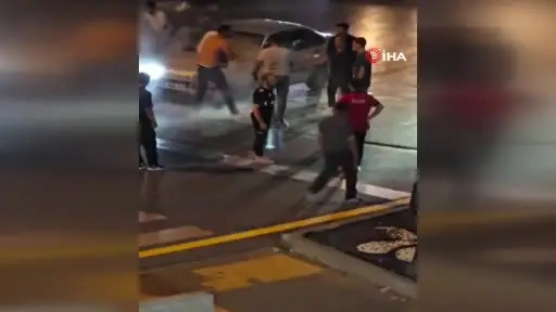 Ankara’da korkutan otomobil yangını