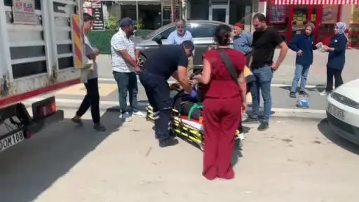 Karaman’da devrilen motosikletin sürücüsü yaralandı