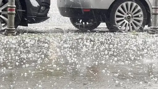 Konya’da dolu ve sağanak yağış etkili oldu