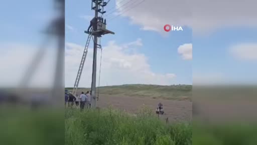 Beypazarı’nda trafoya çıkan çiftçiyi elektrik çarptı