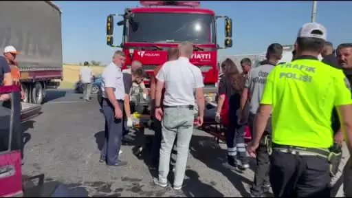 Aksaray’da tırla otomobil çarpıştı: 2 yaralı