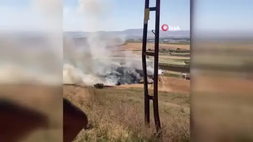 Ankara’da tarla yangını: 20 dönüm arazi kül oldu