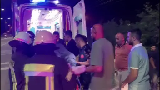 Karaman’da minibüs bahçeye uçtu: 1 yaralı