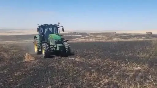 Yozgat’ta 100 dönüm ekili alan kül oldu
