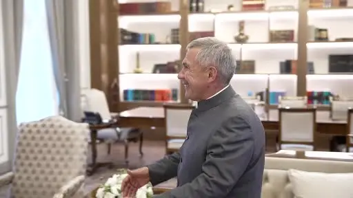 Cumhurbaşkanı Erdoğan, Tataristan Cumhurbaşkanı Minnihanov ile görüştü