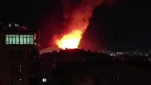 Ankara’da çatı katı yangını