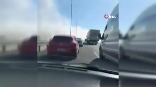 Ankara’da seyir halindeki otobüs alev aldı