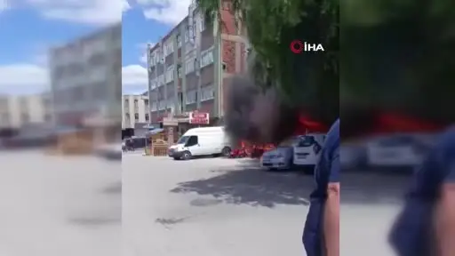 Ankara’da Siteler Sanayi bölgesinde yangın