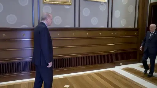 Cumhurbaşkanı Erdoğan, MHP Lideri Bahçeli ile Beştepe’de bir araya geldi.