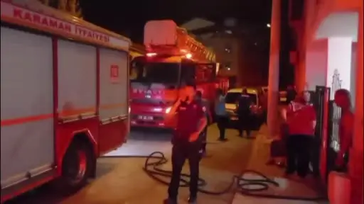 Karaman’da ev yangını korkuttu
