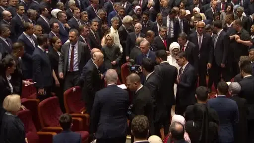 Cumhurbaşkanı Erdoğan, "En Uzun Gece" destanının ilk temsiline katıldı