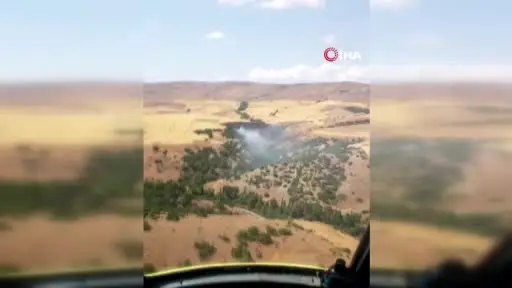 Uludere mahallesinde çıkan yangın kontrol altına alındı