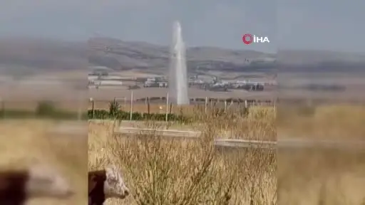 Gölbaşı’nda ana su borusu patladı