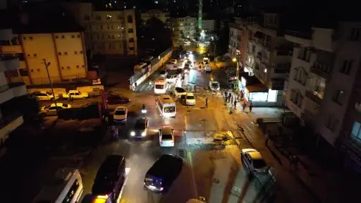 Ankara’da araçlar sel sularına kapıldı, hasarlı otomobiller havadan görüntülendi