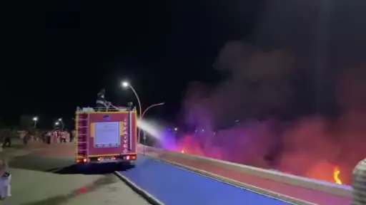 Beyşehir Gölü kenarında korkutan yangın
